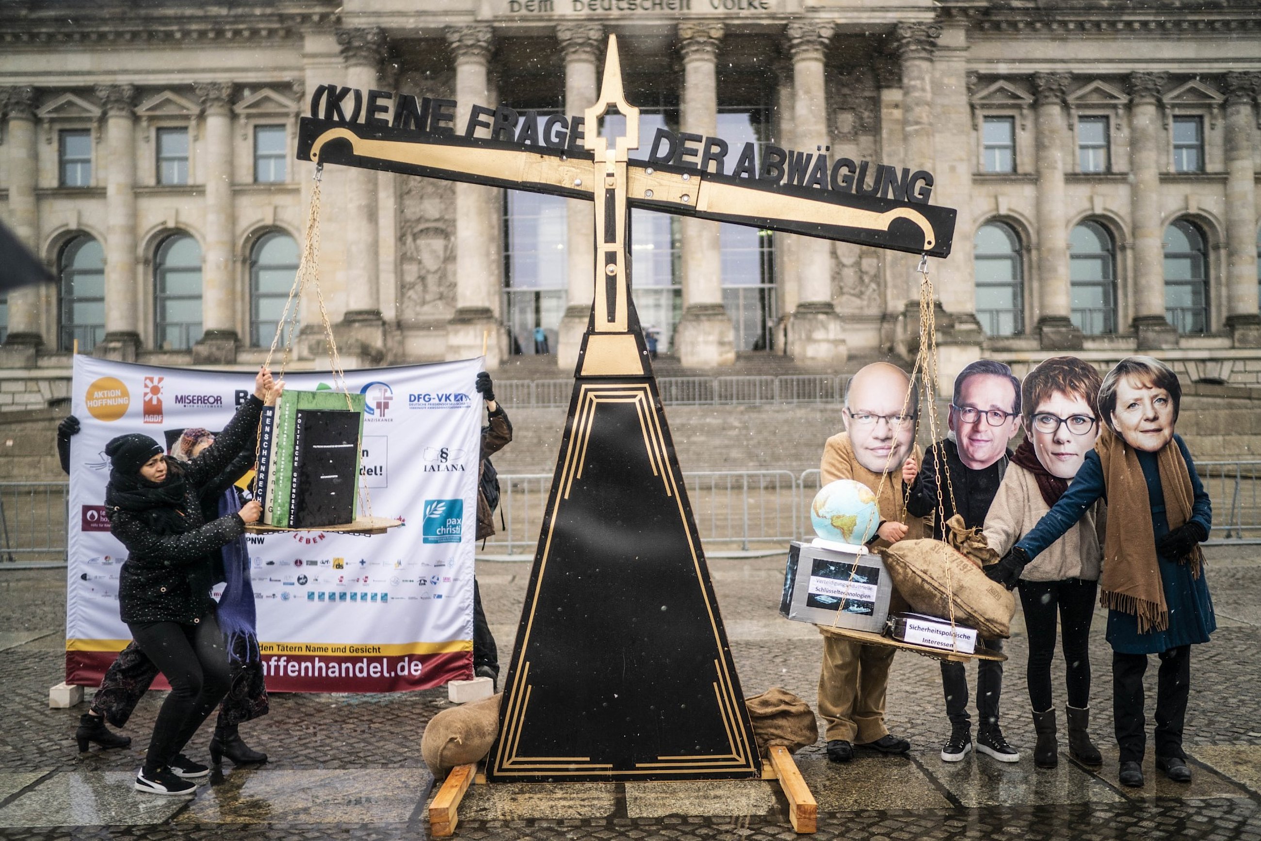 Aktionstag, 26.2.2020, "Rüstungsexporte: Keine Frage der Abwägung"